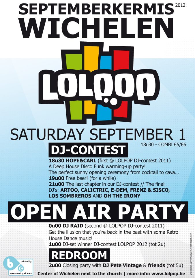 LOLPOP affiche op 01/09/2012